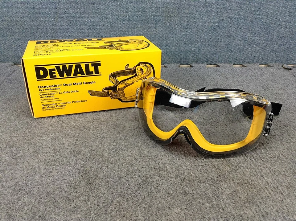1 PR. DeWalt DPG82-11 CLEAR ANTI FOG Protective Over Glasses Safety Goggles Z87+ - Image 2 of 4