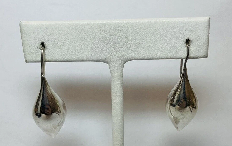 Серьги-крючки Michael Dawkins из стерлингового серебра 925 пробы - Изображение 3 из 4