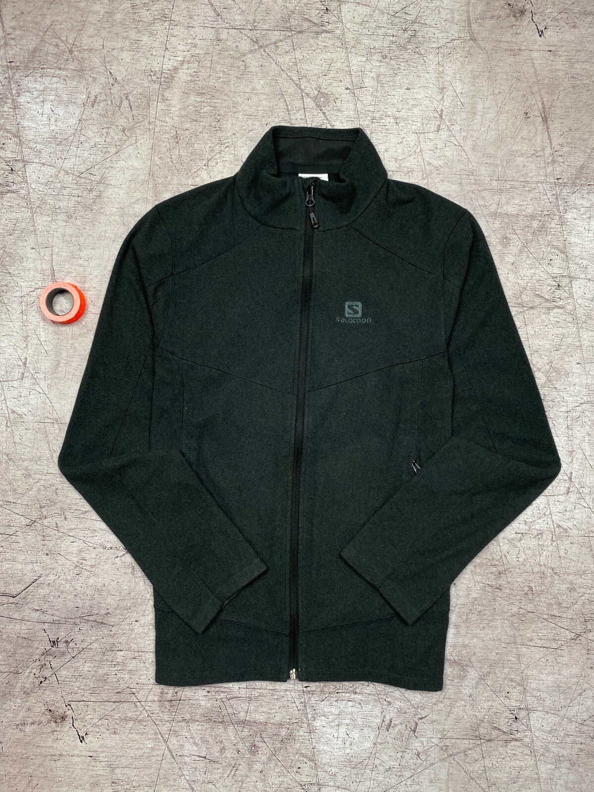 Salomon giacca pile uomo vintage outdoor full zip taglia S