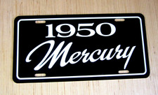 1950 Mercury Eight License Plate Car Tag 50 Monterey Hot Rod Chopped Lead Sled