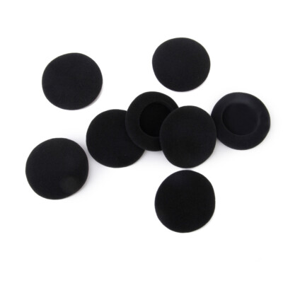 4 Paar 55mm Ersatz Ohrpolster Schaumstoff  für Headset Kopfhörer Schwarz