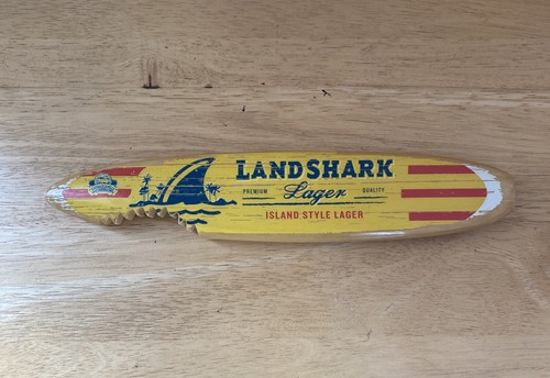 Landshark Lager 11" Shark Bite Surfboard Beer Tap Handle Jimmy Buffet - Picture 6 of 10