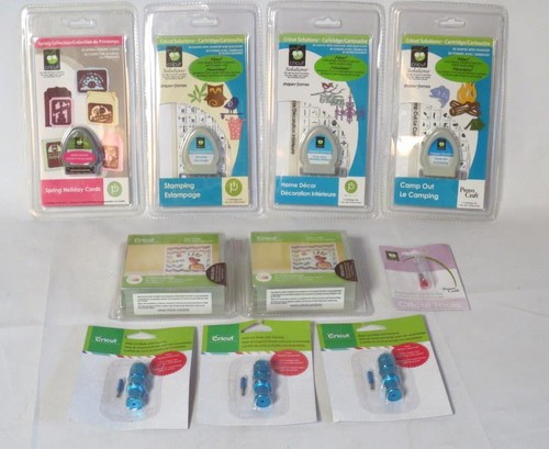 New / Sealed Cricut Cartridges, Packages of Deep Cut Blades, Replacement Blade