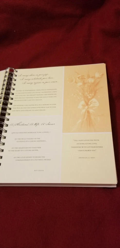 Wedding Card Keeper Card Album for the Bride, Groom, their Family and Friends Foto 2 de 4