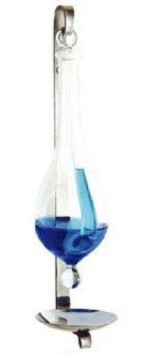 Ambient Weather, Antique Storm Glass Wall Mount Liquid Barom