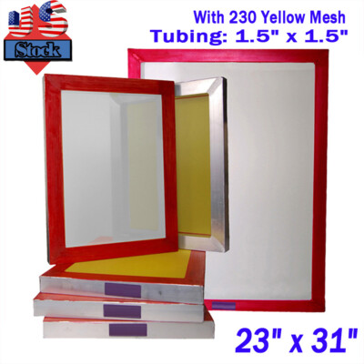 #ad #ad 6 Pack 23quot;x31quot; Aluminum Screen Printing Screens Frame 230 mesh Local pickup $135.00