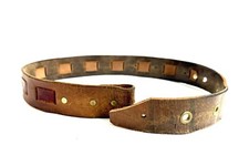 JOED Vintage Leather Upcycled 1970s Belt Made In Usa. Size Small Brown Sm 25- 34