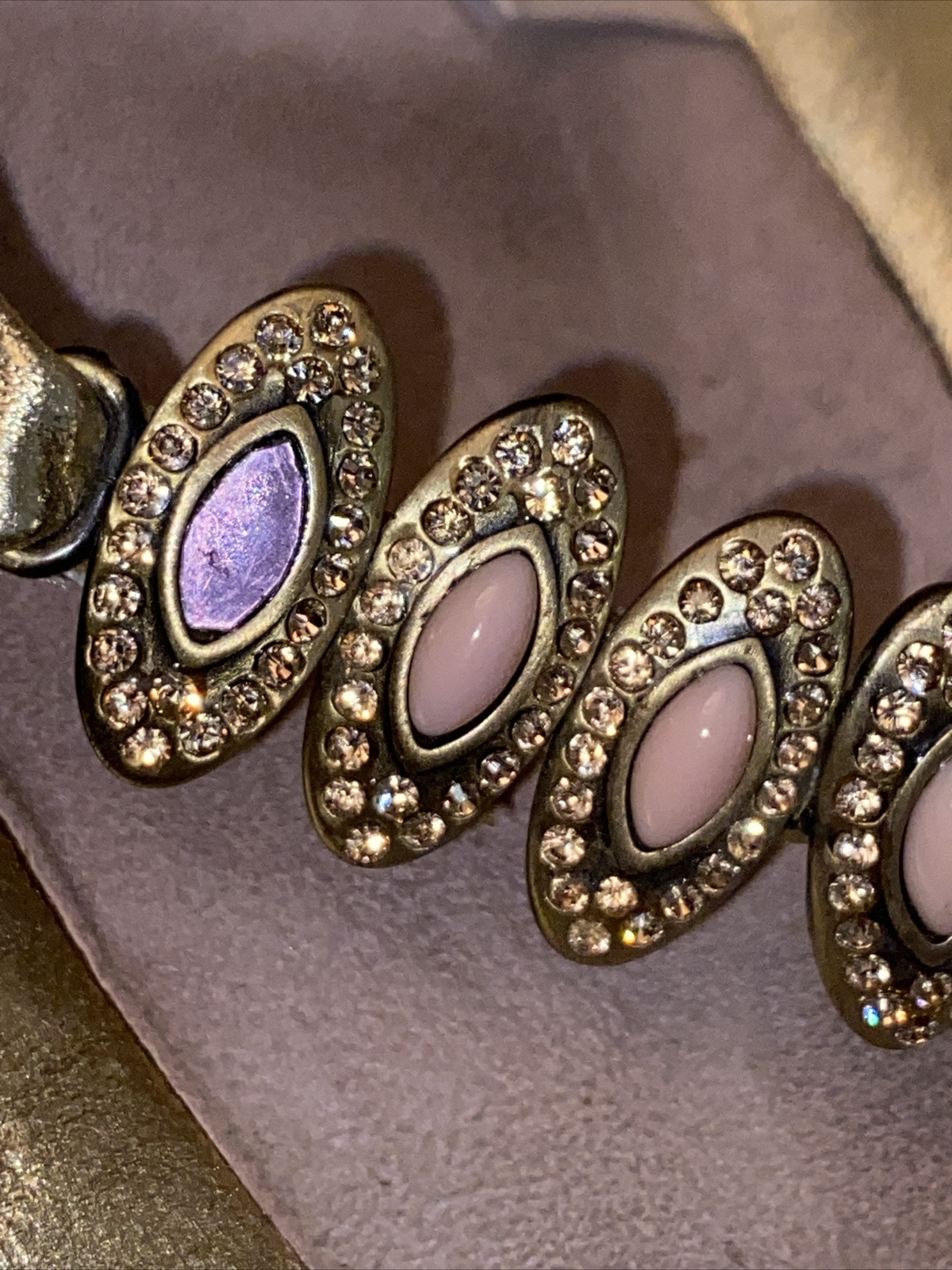 PANTOFOLA D’ORO Tacchi vintage BALDININI Vero Cuoio in pelle dorata con cinturino taglia 40 Uk6