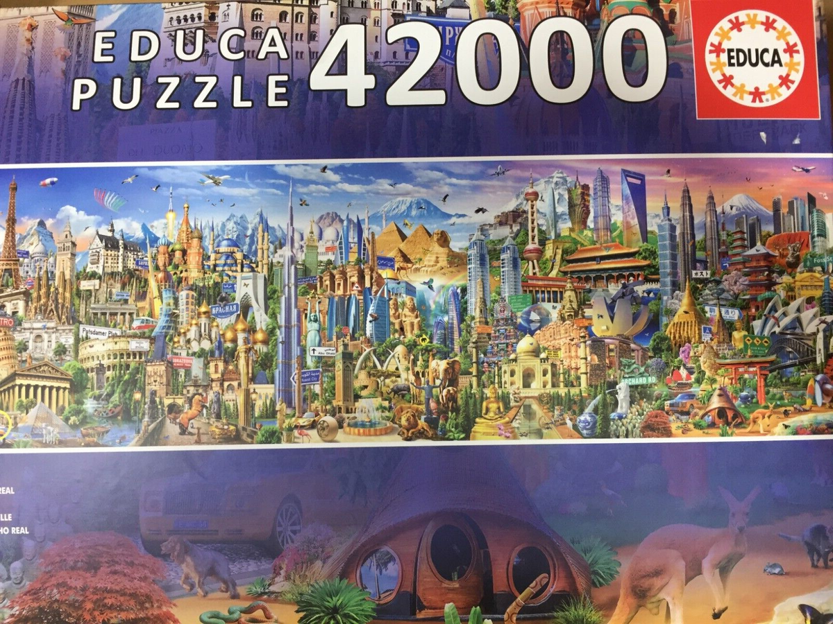 Puzzle Mapa Del Mundo Educa Xxl Puzzles, Vida, Puzzle Gigante De