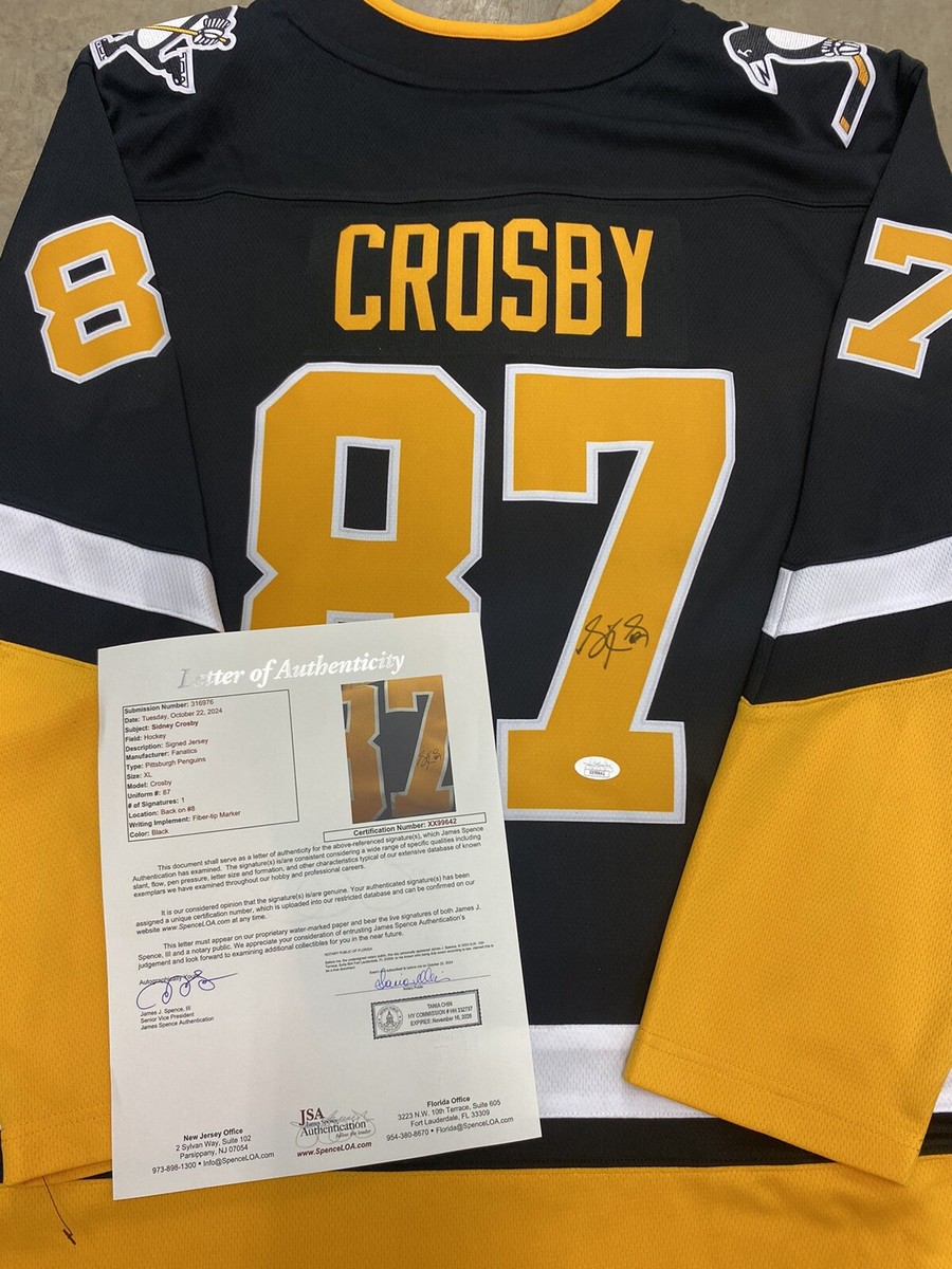 Sidney Crosby Pittsburgh Penguins Authentic Jersey Autographed