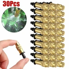 30 Pcs Adjustable Misting Nozzle Gardening Watering Brass Spray Sprinkler Set