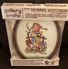 Gallery Crafts Hummel Stitchery Kit Farm Girl 8039 - Frame - VINTAGE - NEW