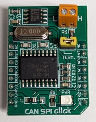 MIKROE-986 mikroBUS socket 8 pin 3.3V CAN SPI UART I2C for Click Board