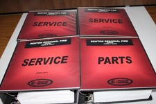 Rare E-one Fire Truck Pumper Service And Parts Manuals