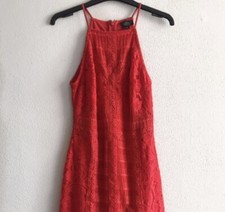 Topshop Red Lace Dress - Size 8