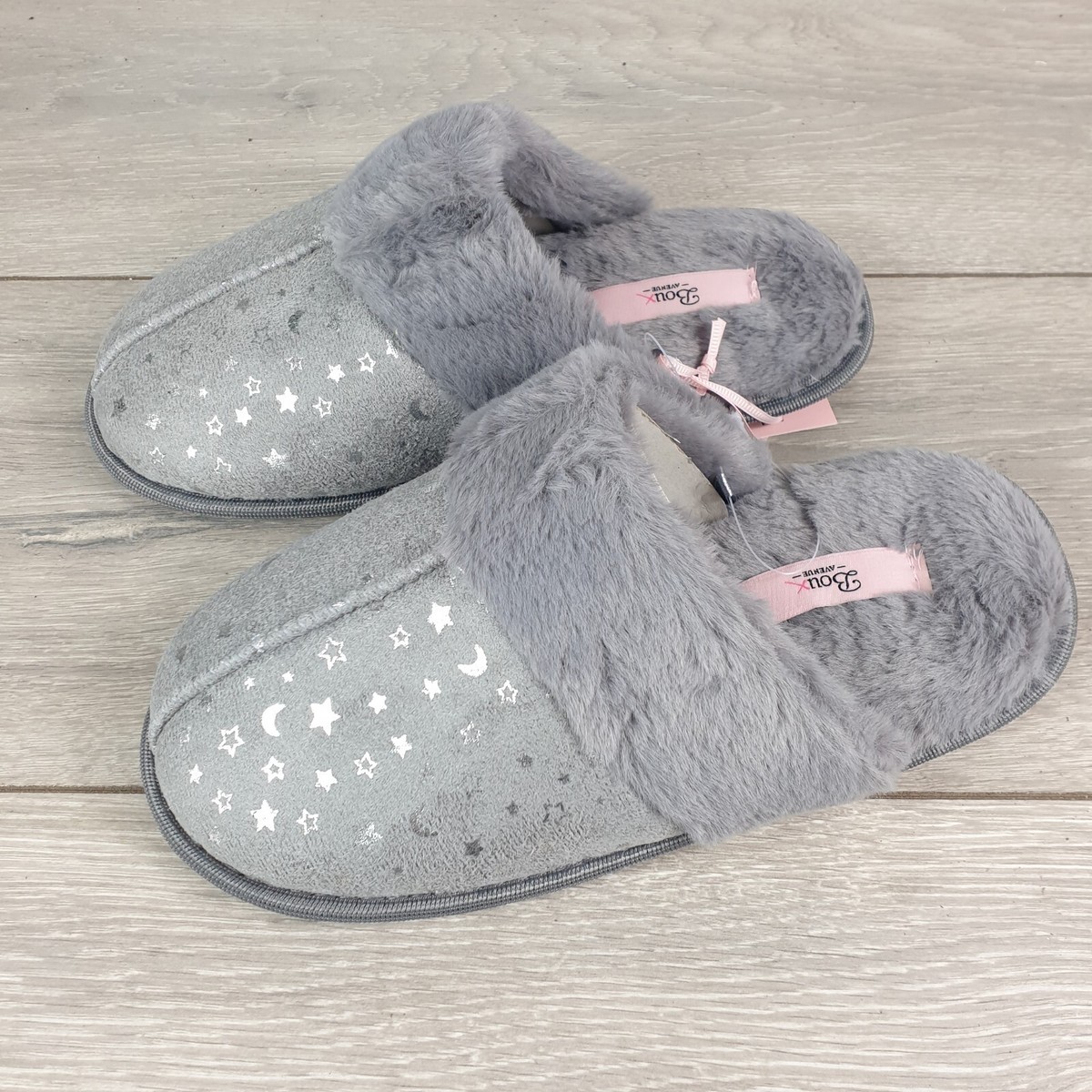 Ladies Slippers Boux Avenue Grey Slippers Boux Avenue Women's Mule