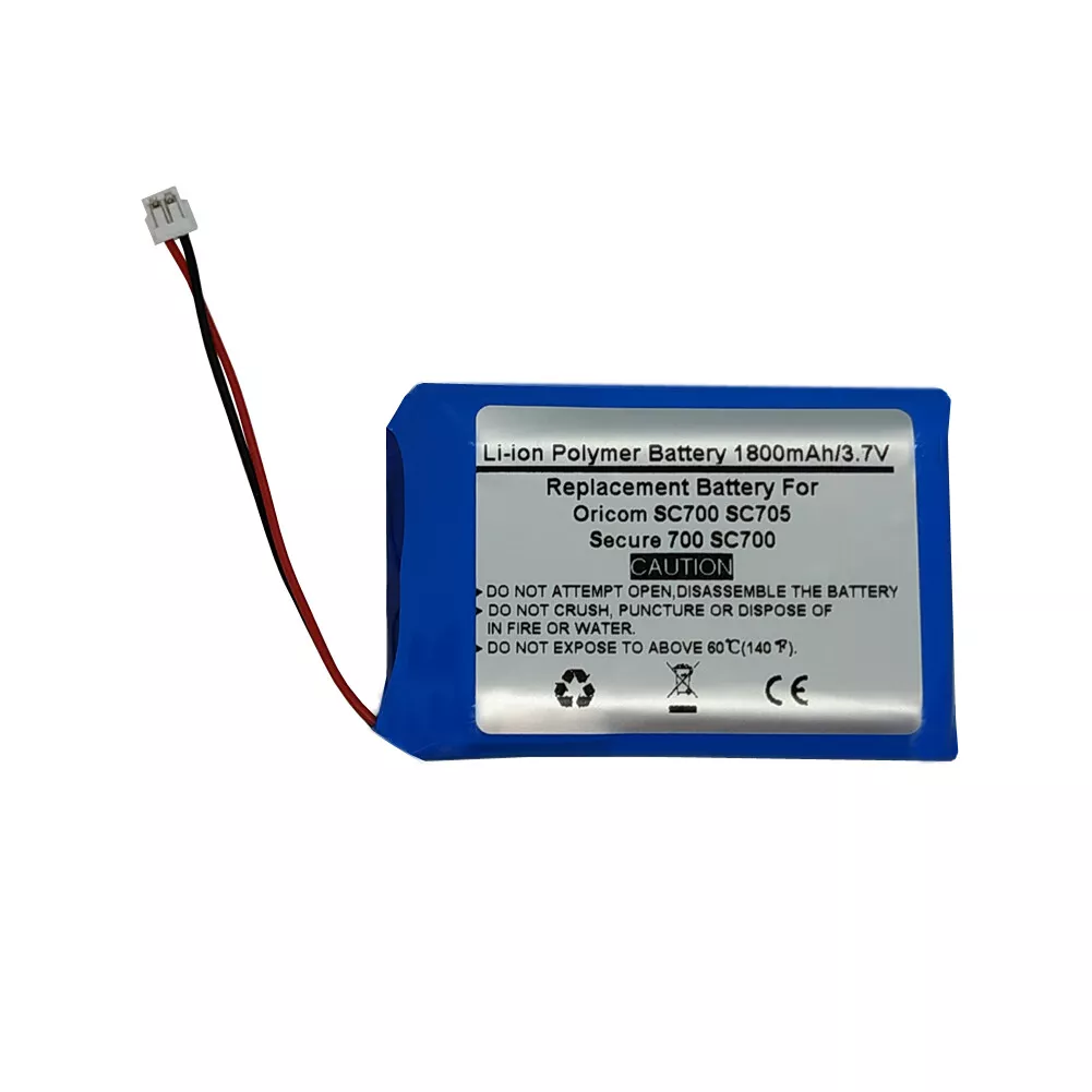 3.7V 1800mAH Replacement Battery for Oricom SC700 SC705 Secure 700 SC700