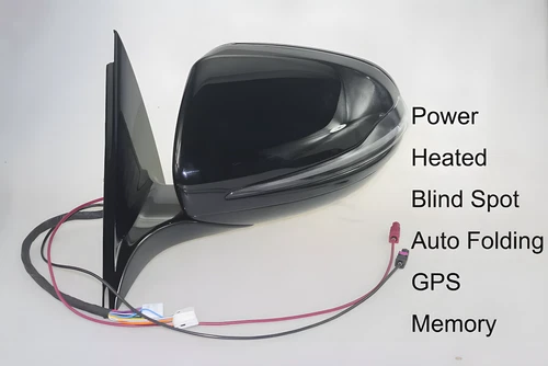 Driver Side Mirror Blind Spot For Mercedes GLC X253 GLC250 AMG  BLACK LH 16-21