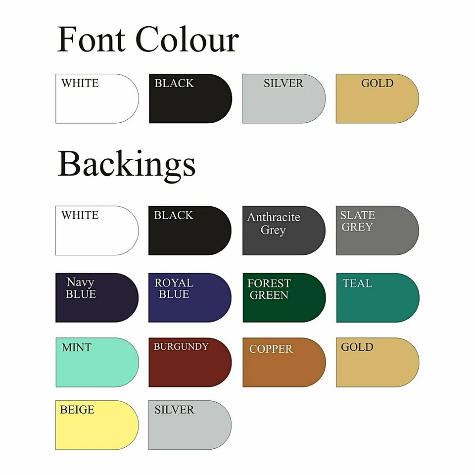 Personalised Address Plaques & House Number Signs Door & Property Name Plates  - Image 3 of 4