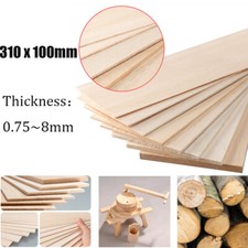 Balsa Wood Sheet Wooden Plate Model Making Art Crafts Aviation Template 0.75~8mm