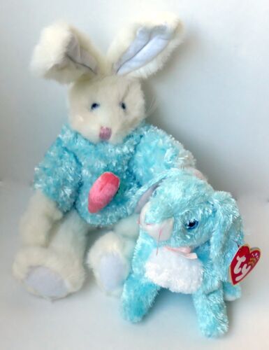 Ty Beanie Baby – Nibble The Bunny, Kuscheliges Hasen-Plüschtier Für Kinder Ab 3 Jahren