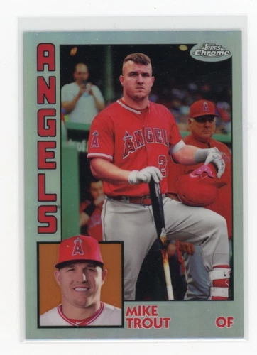 2019 Topps Chrome #84TC-17 Mike Trout 1984 Topps Baseball 35th Anniversary