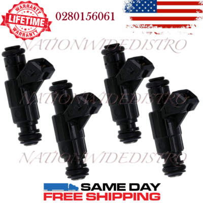 #ad 4x OEM Bosch Fuel Injectors for 2001 2005 Volkswagen Beetle 1.8L 0280156061 $115.87