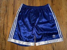 Adidas Nylon Shorts Vintage 90  s MEDIUM Boxing Shiny Satin Silk Retro Glanz