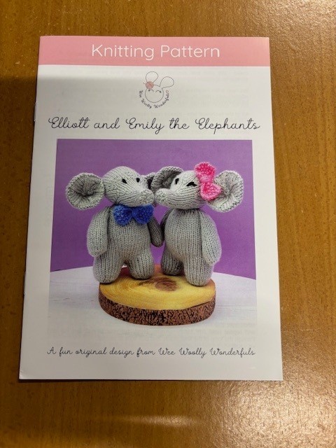 Wee Woolly Wonderfuls Knitting Pattern Elliott and Emily The Elephants