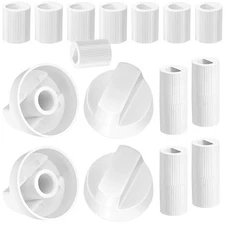 4 Pack Control Knobs with for 12 Adapters, Stove Knobs Replacements, Upgrade ...