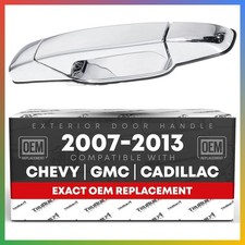 Exterior Rear Passenger Door Handle Chrome Plastic For Chevrolet GMC Cadillac
