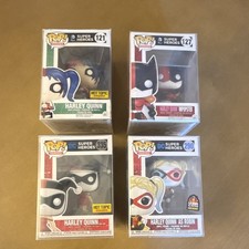Funko Pop! Lote de vinilos Heroes DC Harley Quinn (4) #121 #127 #290 #335 con protector
