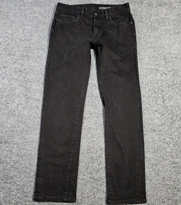 Outerknown Ambassador Jeans Mens 32x32 Black Slim Fit Straight Stretch Organic