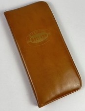 Vintage Bullard Leather Portfolio Folder Paperwork Zip Will Mortgage Bonds NEW