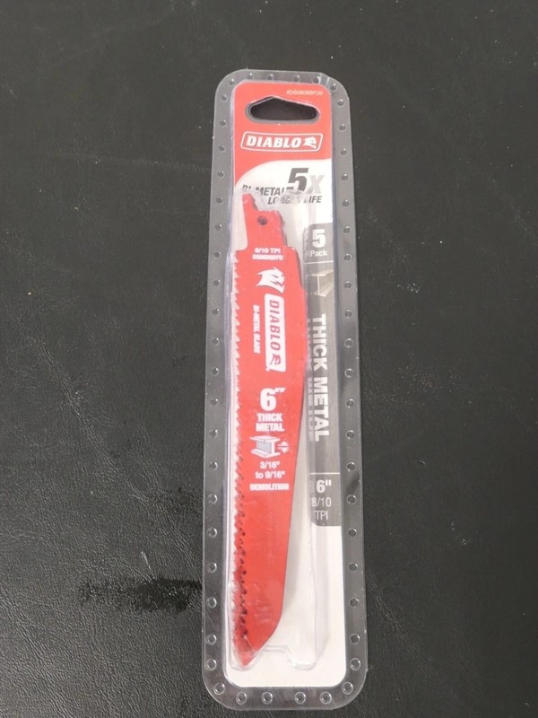 Diablo DS0620BFD5 6" Bi-Metal Reciprocating Saw Blade 5pk New