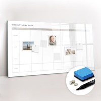 Magnetboard Glas Beschreibbar Mit Magneten Minimalistischer Speiseplan 120X60 Cm
