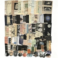 Esweny 200 Pcs Vintage Scrapbooking Supplies Kit for Journaling Celestial