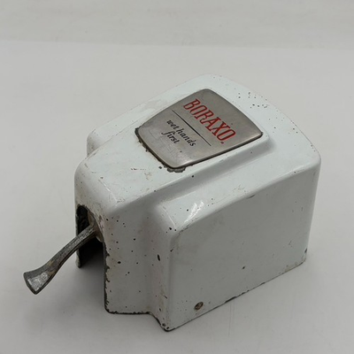 #ad #ad Vintage Boraxo Soap Dispenser 1950s MCM Rare Model 50 Faceted Wall Mount Gas $149.95