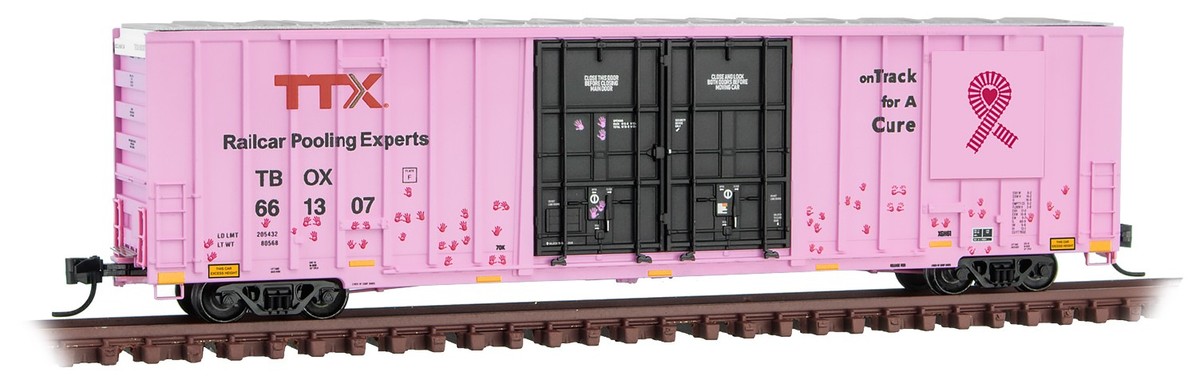 Micro-Trains MTL N-Scale 60ft Box Car TTX Pink 