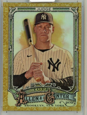 2025 TOPPS Allen & Ginter Aaron Judge Gold Foil Filigree Holo【26/50】