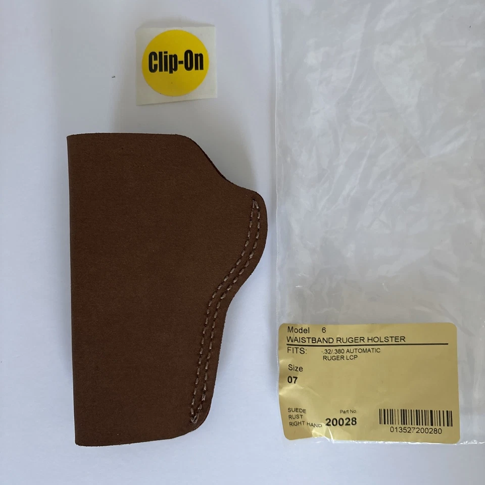 Funda de cuero gamuza Ruger Bianchi RT HAND para LCP. Coche .32/.380 Foto 2 de 3