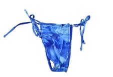 Melissa Simone Enita Micro String Fondo in Blu Oceano