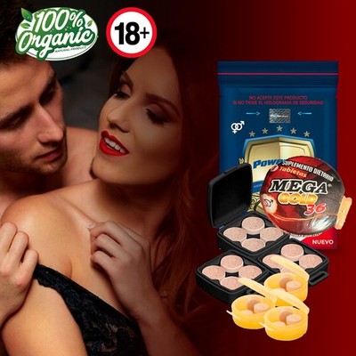 PowersX + Mega Gold Extra Stamina Sexual Power Men Performance Booster Pills  