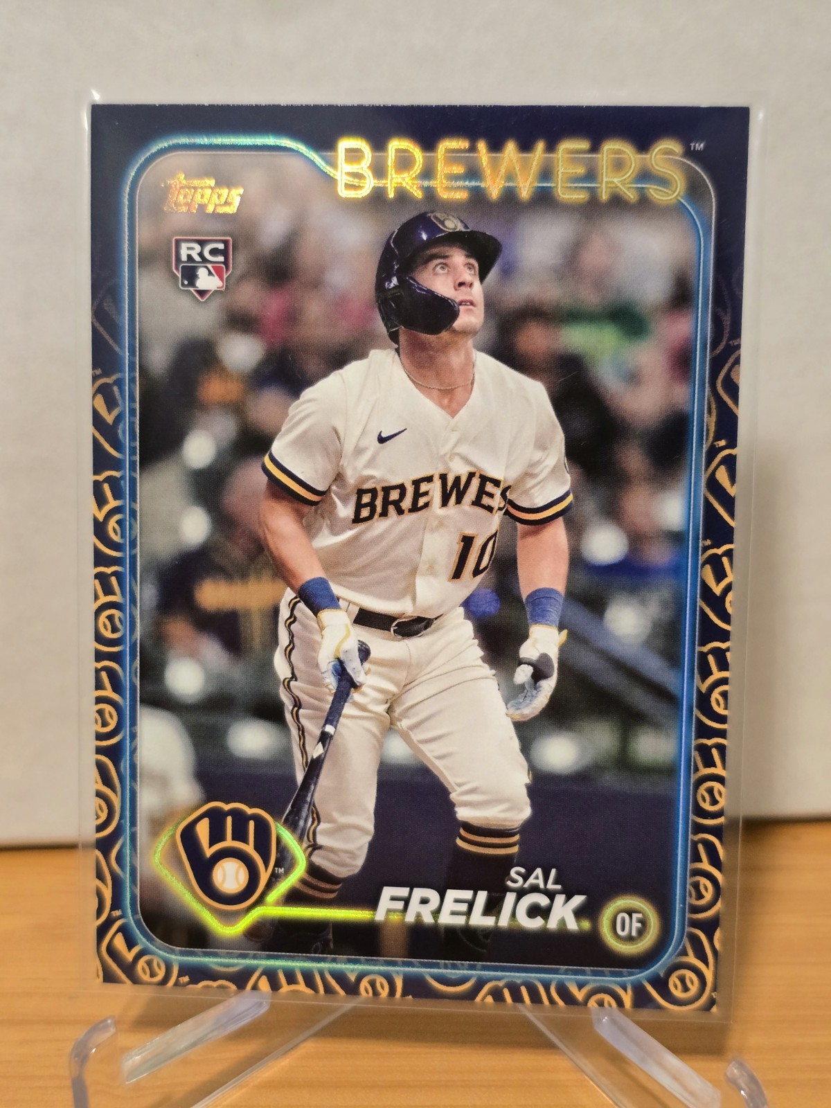 2024 Topps Series 1 Sal Frelick #76 Brewers Team Color Border (RC)