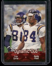 2000 Topps Football Topps Combos- Dynamic Duo-Randy Moss/Cris Carter #TC2 NFL