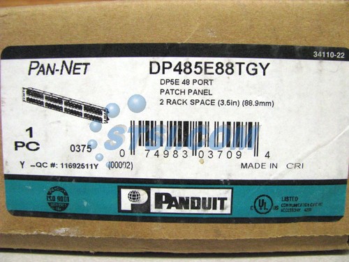 Panduit DP485E88TGY 48-Port CAT5e Patch Panel, New ~STSI - Picture 8 of 8