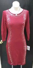 Women Calvin Klein  Fit-and-Flare Dress Size M  RT $128 