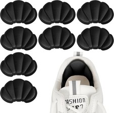 Heel Grips Cushions Inserts,Heel Pads for Loose Shoe Too Big Men 4 Pair Black