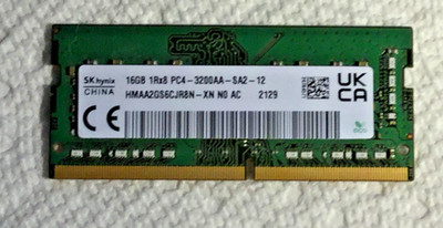 SKhynix1RX8 PC4-3200AA-SA2-12 16GB×2 SKhynix 16GB 1Rx8 PC4-3200AA-SA2-12 Laptop Memory P/N