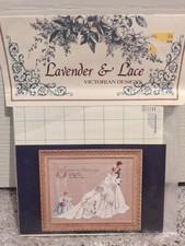 Lavender  Lace The Wedding Cross Stitch Pattern Victorian Bride Groom Marriage